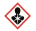 Señal de peligro sensibilizador respiratorio carcinógeno