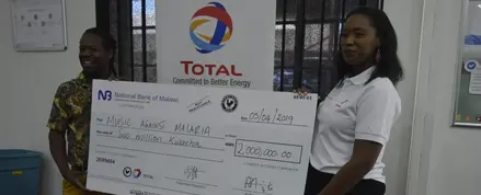 Music Against Malaria Cheque Presentation