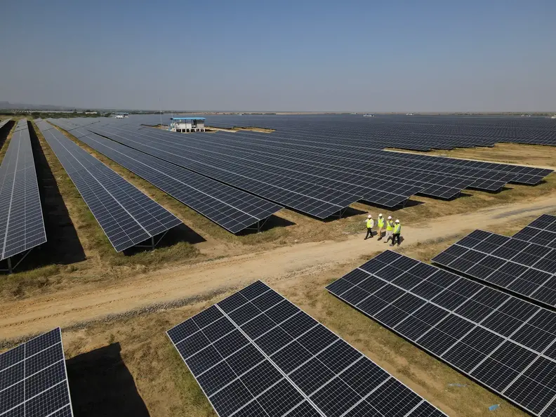 Khirasara Solar Power Plant, Gujarat, India