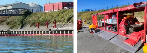 Entrainement de pompiers avec FOST