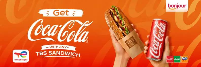 Coca Cola X TBS sandwich promotion 2026-Banner