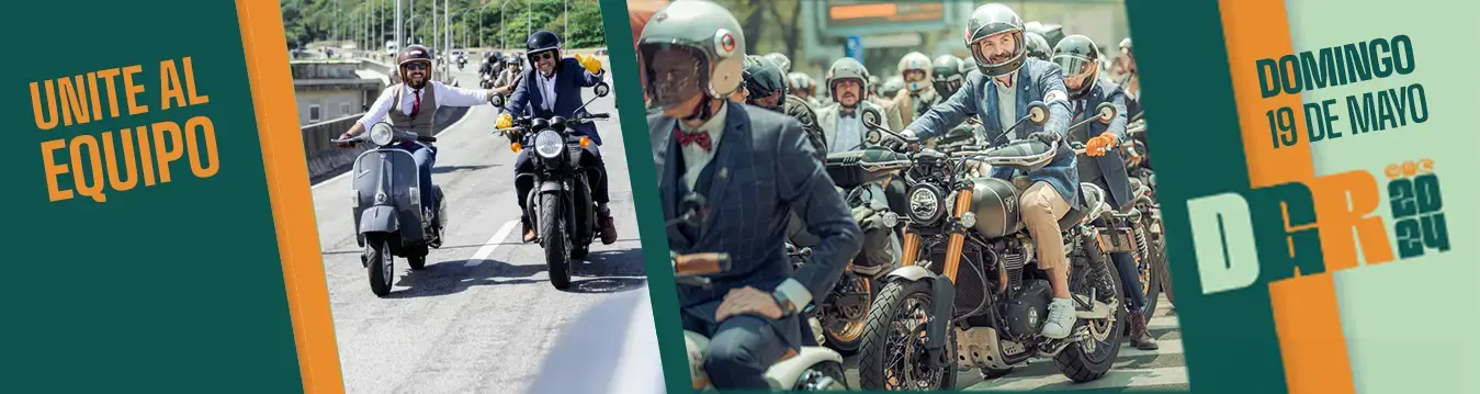 ELF Moto Motociclismo Distinguished Gentleman's Ride 2024 DGR Mark Hawwa Jon Hamm Mad Men Cambio De Aceite De Moto De Motor Buenos Aires