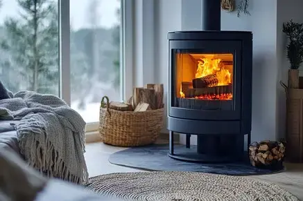 Poêle a bois dans un appartement