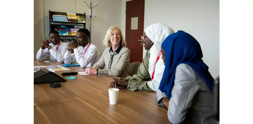 Rencontre des lauréats avec Stefania Giannini