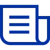 newspaper icon in blue