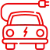Icon Stromstecker rot