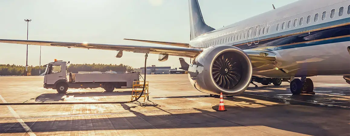 Plane on the runway