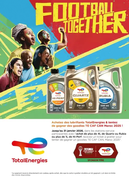 TotalEnergies Marketing RDC à la TotalEnergies CAF CAN Maroc 2025
