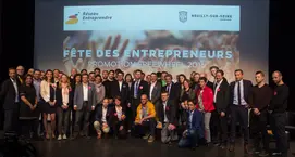 Promotion des 24 lauréats 2016 de RE92, avec les partenaires