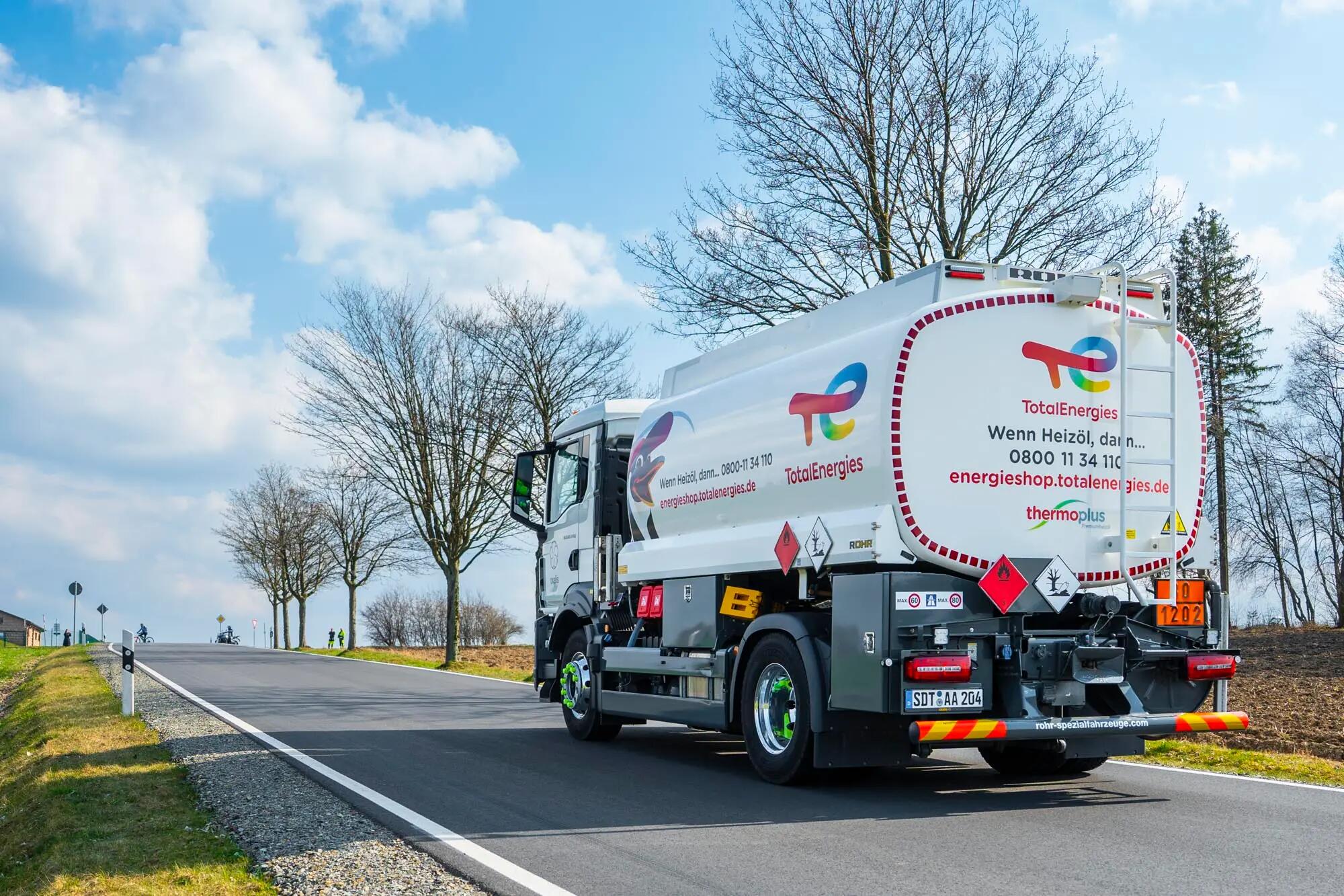 Heizöl Tankwagen TotalEnergies