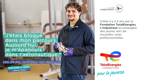 Visuel « 5 ans Lindustreet - Léo » - voir description détaillée ci-après