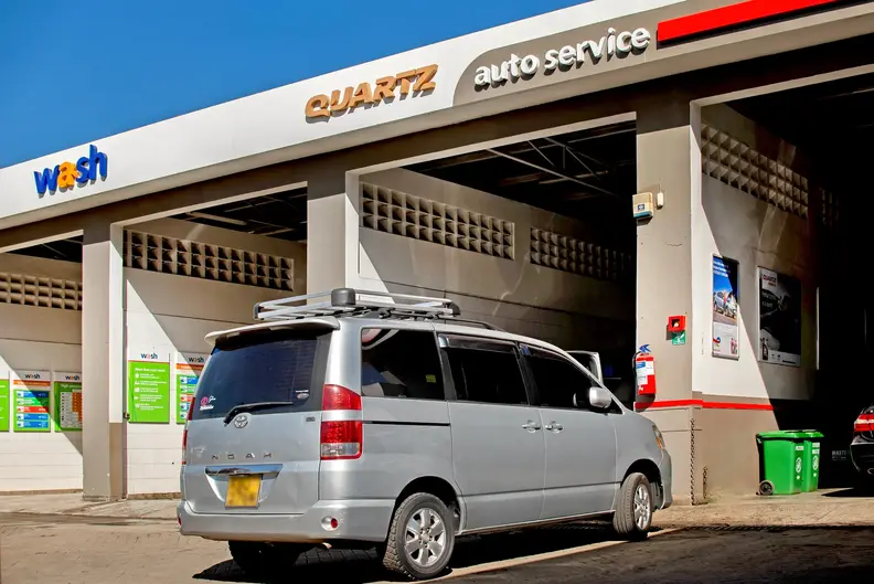 Service station of Limuru Road in Kenya