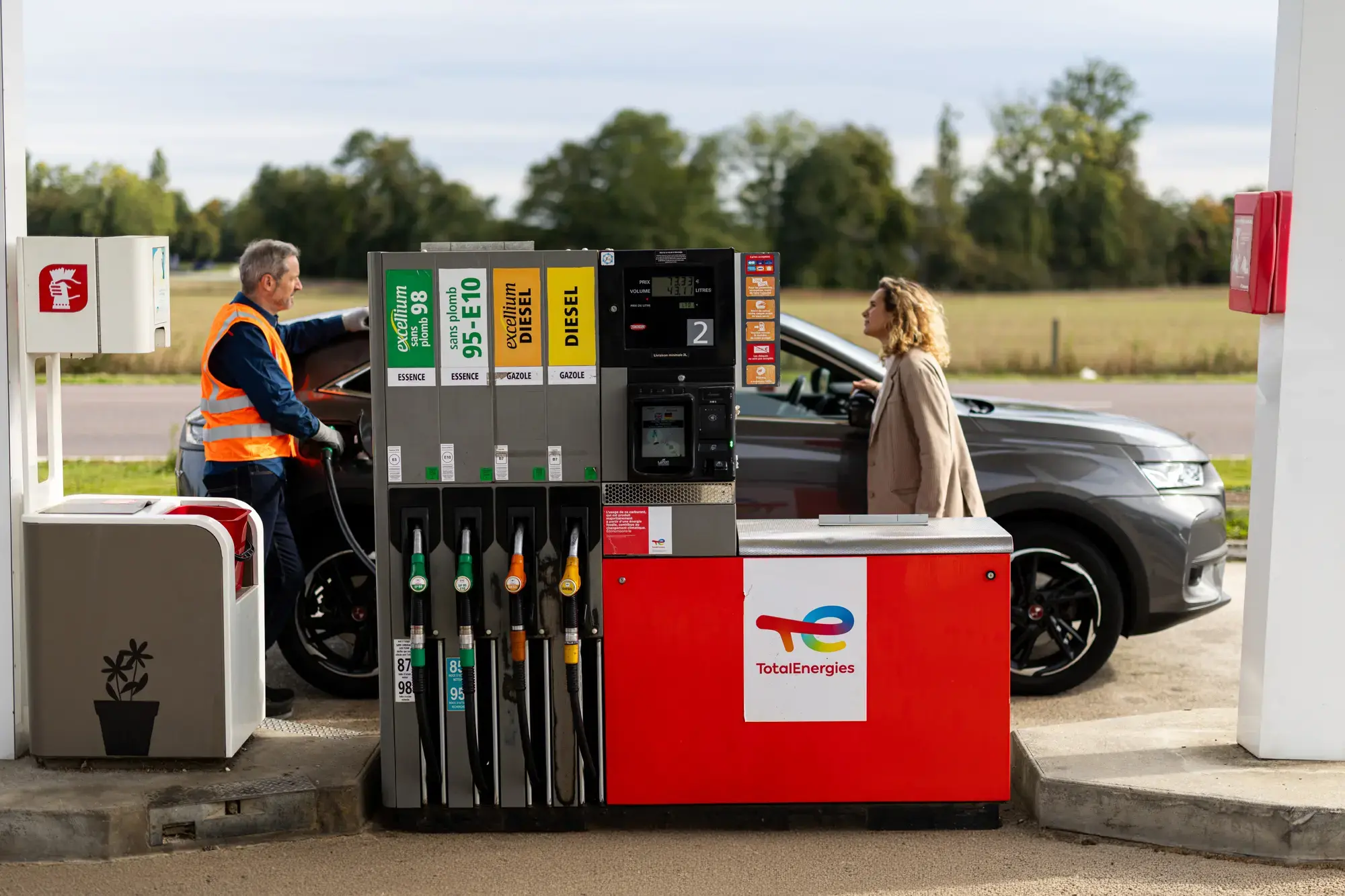 Station TotalEnergies à Valletot, dans l'Eure