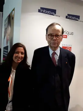 Isabelle Patrier, Directeur de Total Développement Régional,&nbsp;et Louis Schweitzer, Président de France Initiative