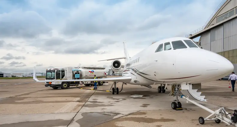 Le Bourget photos -  TotalEnergies aviation refuelling