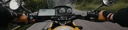 man riding a motorcycle