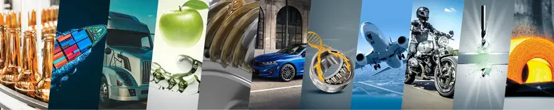 Multiple markets being depicted, lubricant, motors, AI, robots, planes, plastics