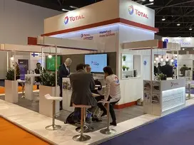 Total's booth at Euromaritime 2020