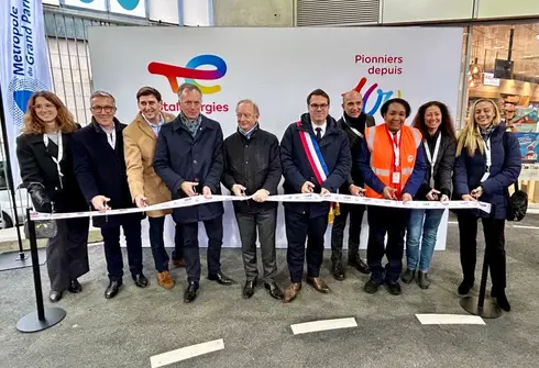 Inauguration station-service 100% électrique de Paris