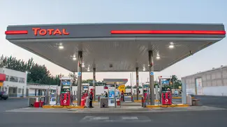 Estación de servicio TotalEnergies.