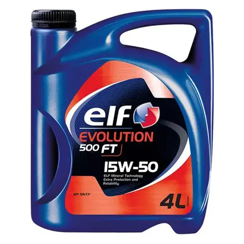 Car engine oil - ELF EVOLUTION 500 FT 15W-50