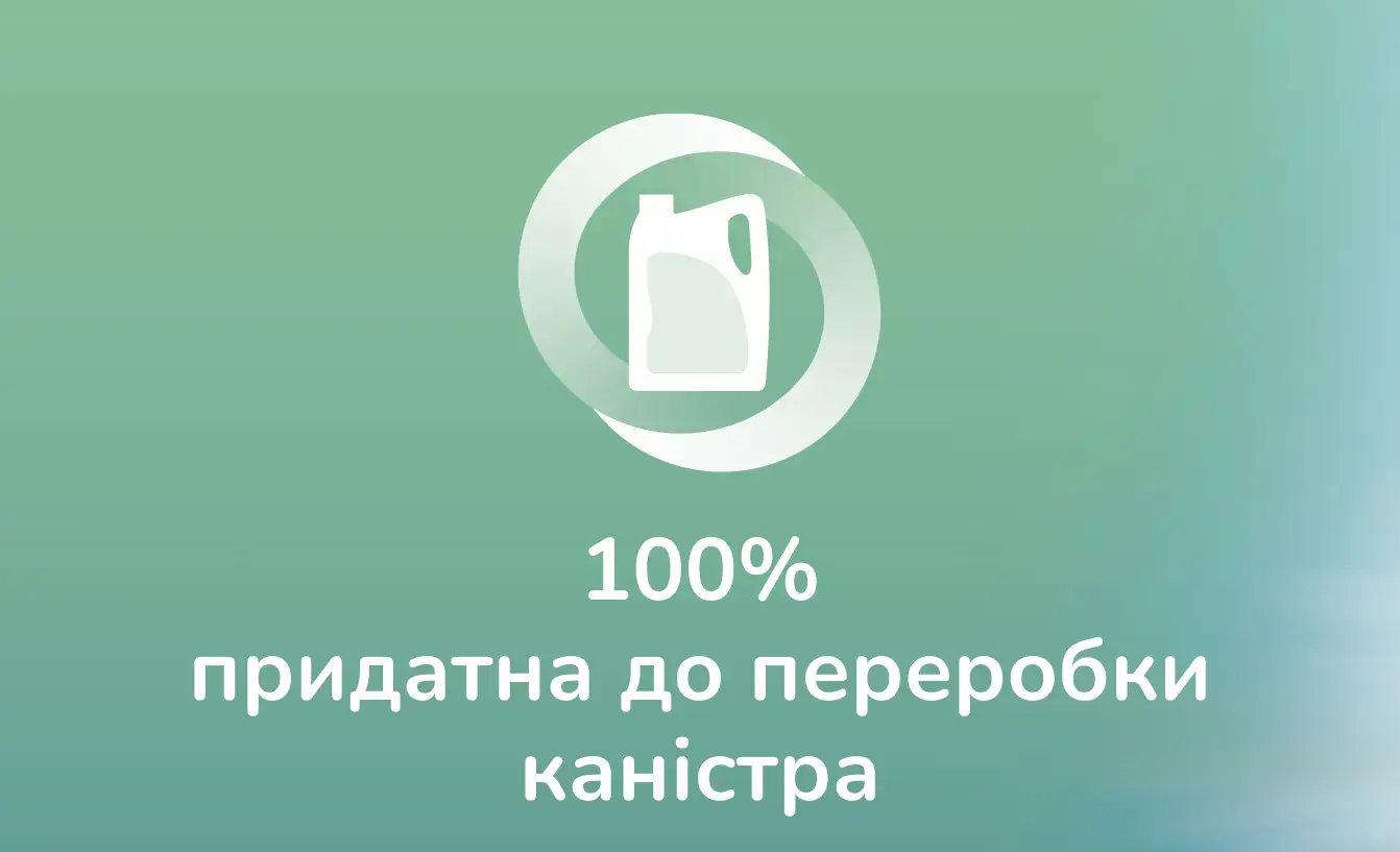 100% придатна до переробки каністра
