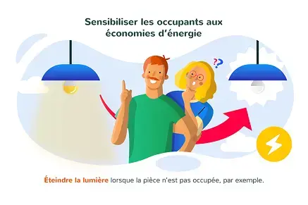 Sensibiliser les occupants aux économies d'énergies