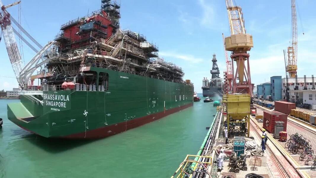 Launch of Singapore LNG Bunker Vessel, the Brassavola! | TotalEnergies ...