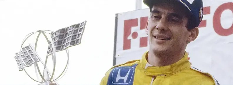 Ayrton Senna en el Gran Premio de Fórmula 1 de Portugal de 1985
