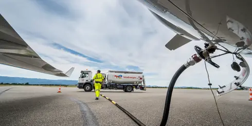 TotalEnergies refueling station at Valence airport