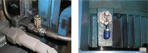 Imágenes de muestreo de aceite