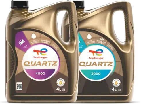 Quartz 4000 and 3000 ranges of car engine oil
