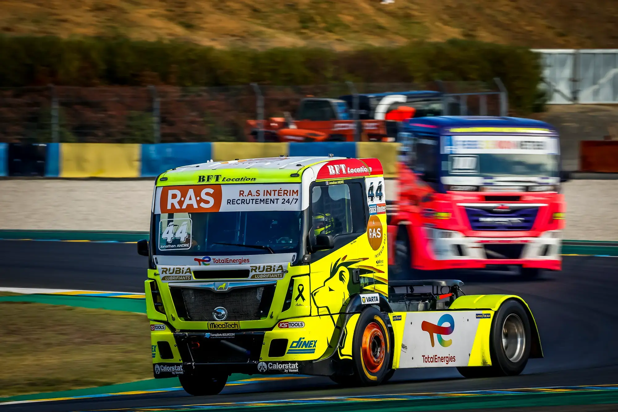 44 ANDRÉ Jonathan (FRA), Lion Truck Racing, MAN - TGS, action during the 5th round of the 2022 Championnat de France Camions FFSA from September 23 to 25, 2025 on the Bugatti Circuit, in Le Mans, France