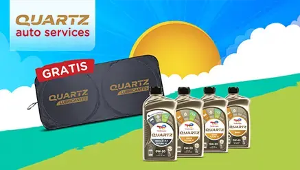 Promotion TotalEnergies Quartz Lubricants gives you a FREE sun shade.