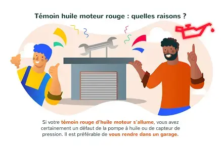 Témoin Huile moteur rouge