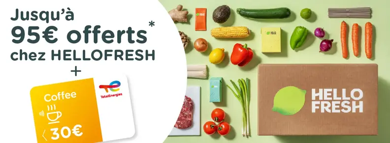 Profitez de notre offre exclusive avec HelloFresh