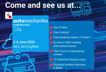 join us at automechanika 2025, nec birmingham! visit our stall (no