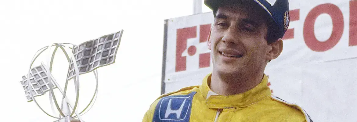 Ayrton Senna en el Gran Premio de Fórmula 1 de Portugal de 1985