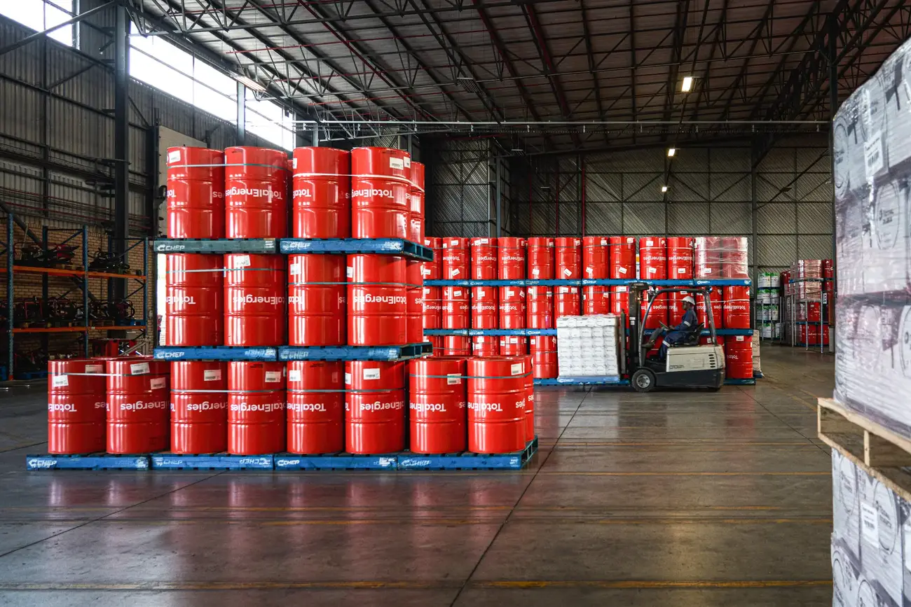 Centre de distribution de lubrifiants en Afrique du Sud