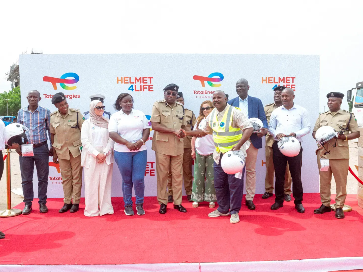 TotalEnergies Marketing Tanzania donate helmets to motorbike riders (Dodoma)