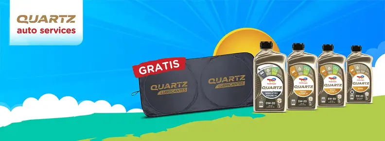 Promoción TotalEnergies Quartz Lubricantes te regala un sun shade. 