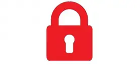 Red lock icon