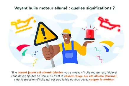 Témoin huile moteur rouge : quelles raisons ?