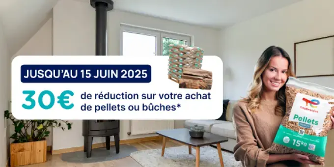 Pellets et bûches premium totalenergies