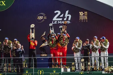 24h le mans podium