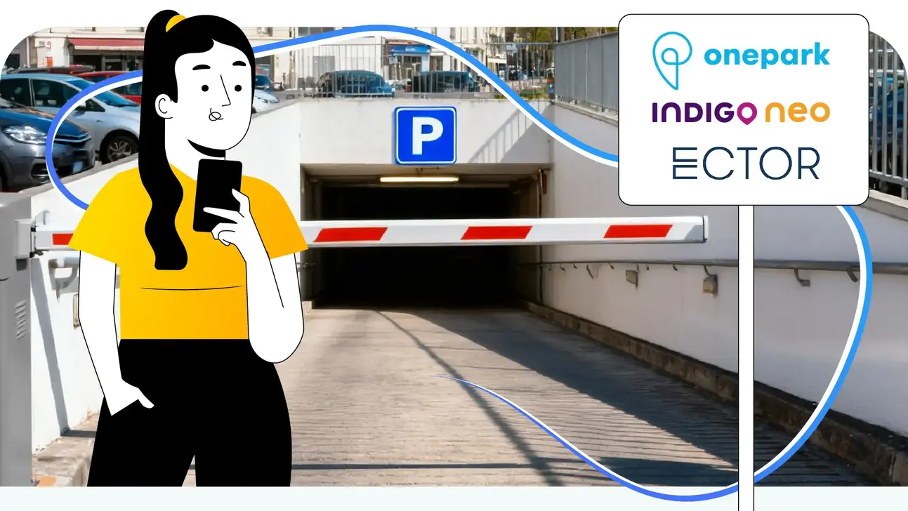 Carte Fleet et ses partenaires parking : Onepark, Indigo Neo et Ector