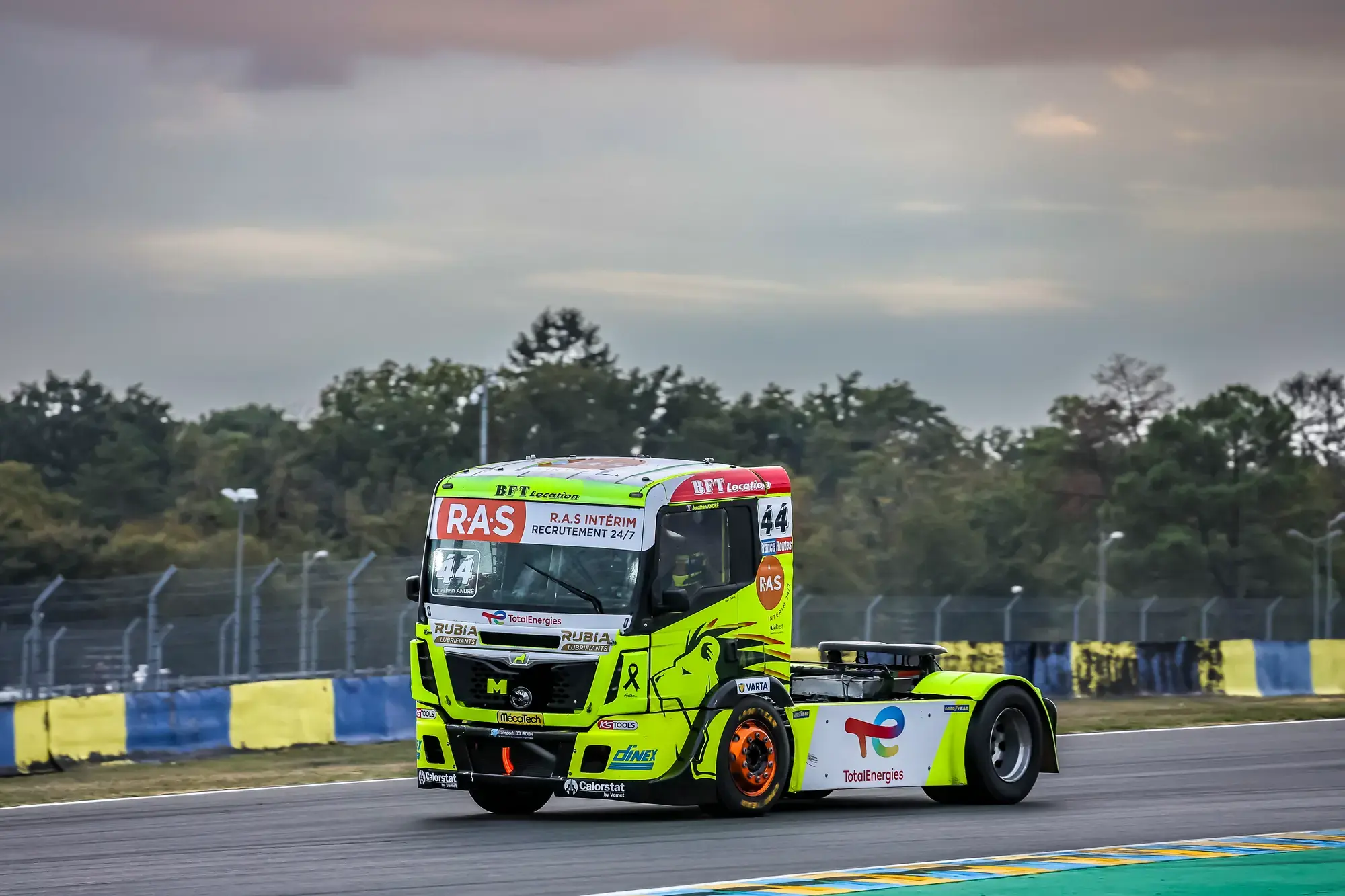 44 ANDRÉ Jonathan (FRA), Lion Truck Racing, MAN - TGS, action during the 5th round of the 2022 Championnat de France Camions FFSA from September 23 to 25, 2025 on the Bugatti Circuit, in Le Mans, France