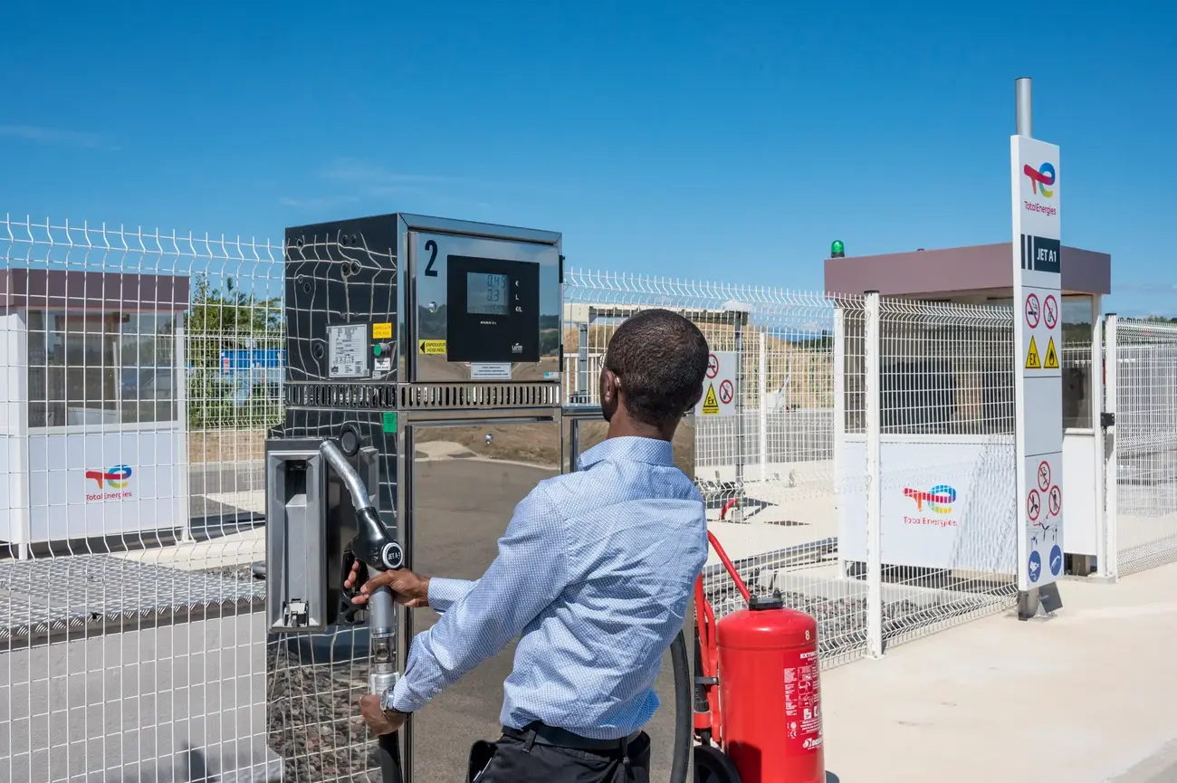 TotalEnergies refueling station at Avignon-Provence airport