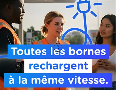 Toutes les bornes rechargents à la meme vitesse