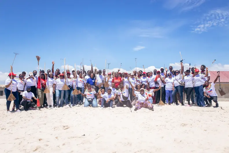 The beach cleanup exercise